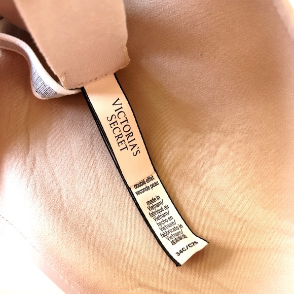 VICTORIA’S SECRET Nude Wireless Logo Strap Bra  34C - Picture 4 of 6